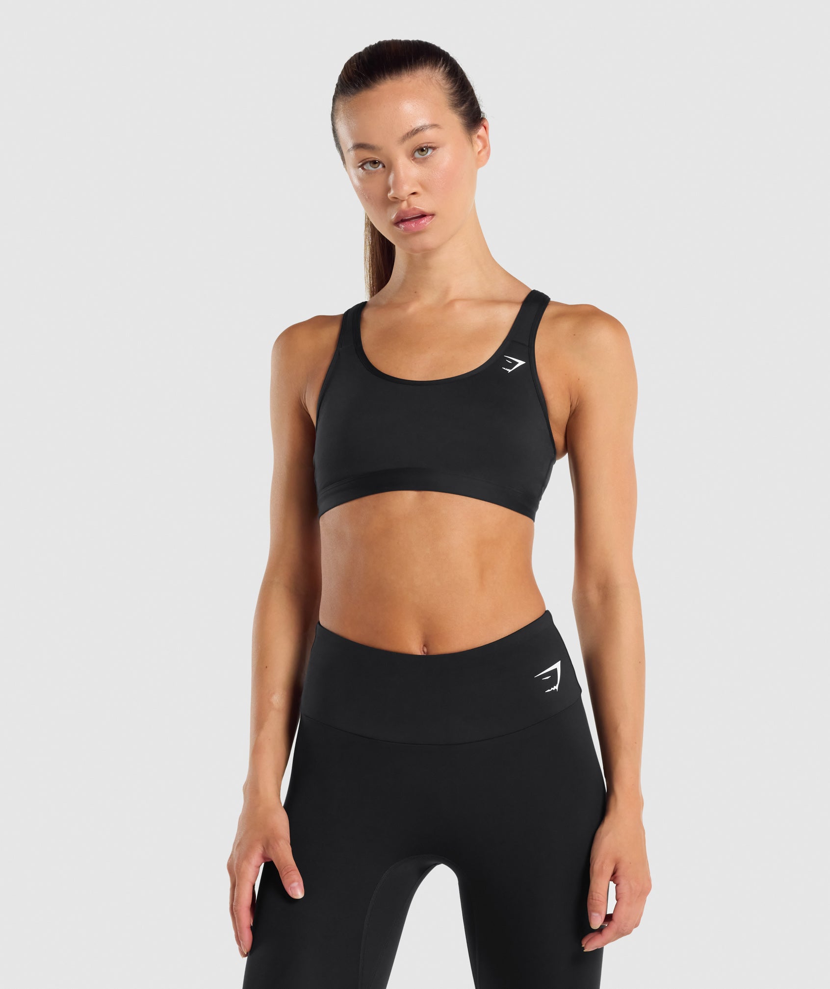 Gymshark High Neck High Support Sports Bra - Black