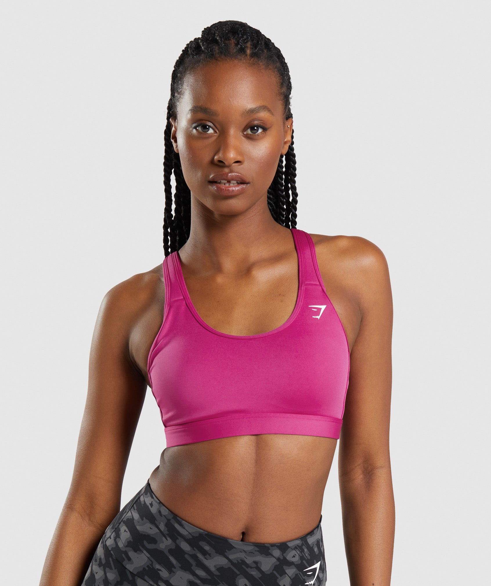 Gymshark Womens Size XS Pink Tie Dye Racerback Workout Yoga Running Sports  Bra