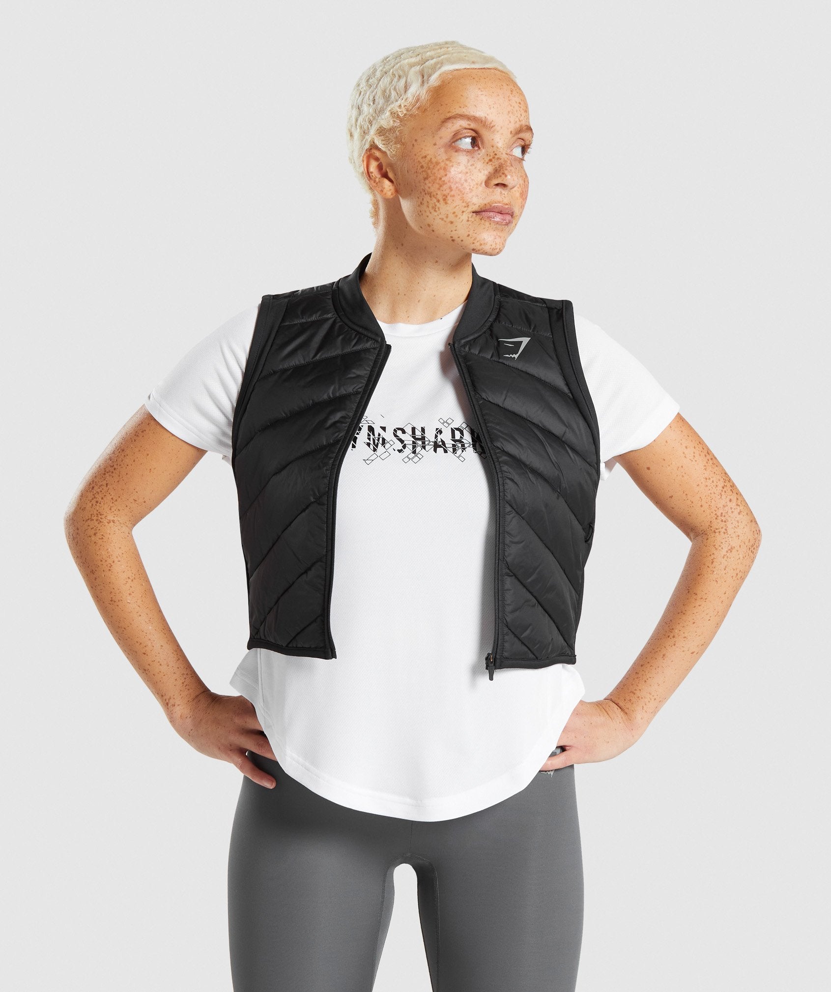 NWT Gymshark Speed Gilet Running Vest Black Women's Size XS