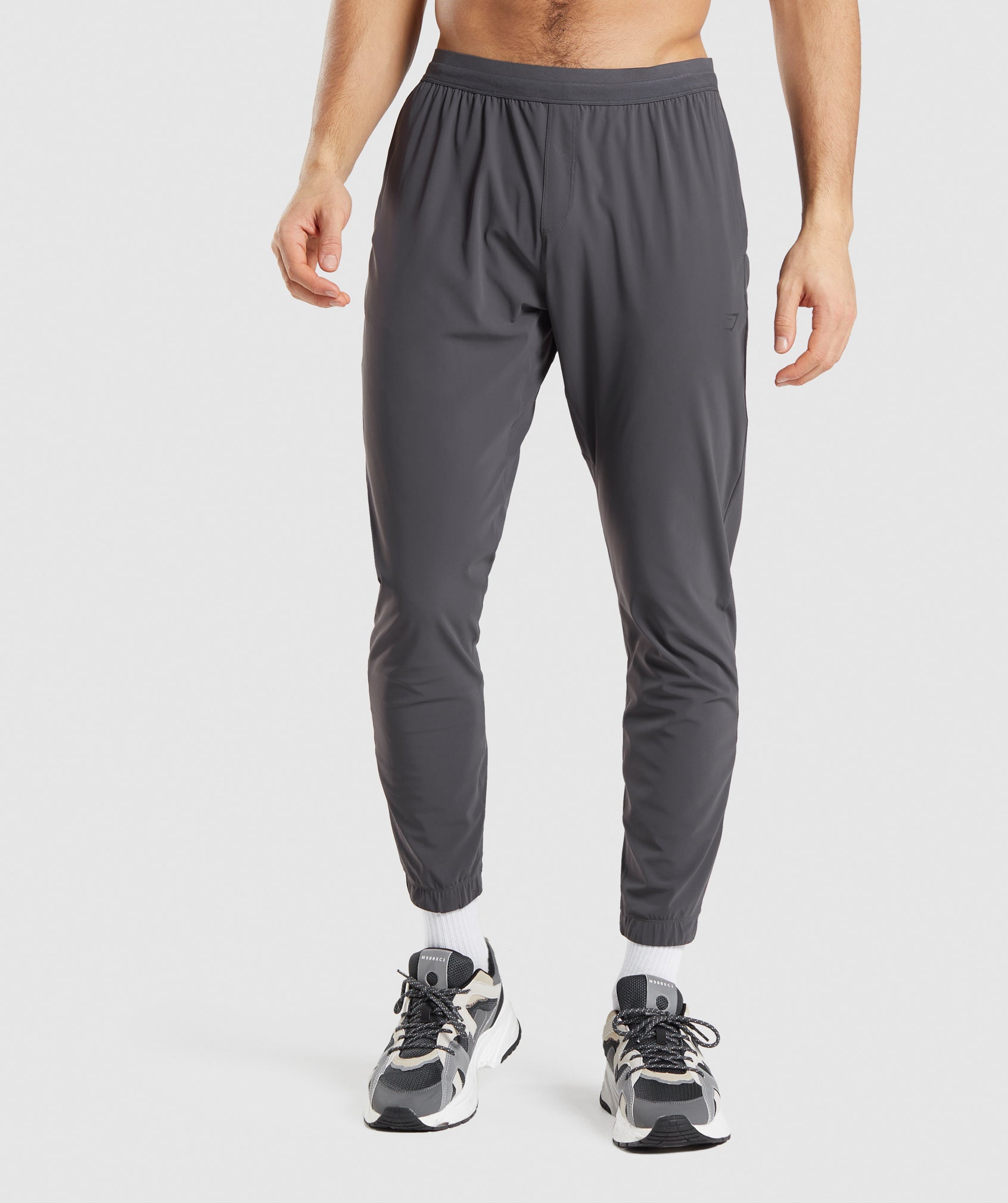 Gymshark Sweatpants Mens Medium Gray Slim Athletic Fit Zip Pocket