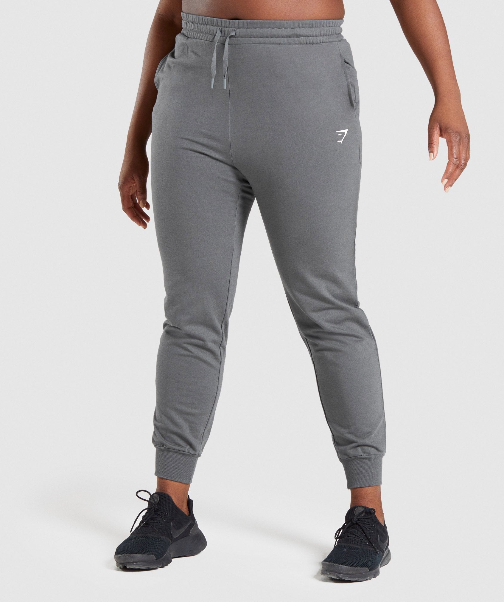 Gymshark High Waisted Joggers - Charcoal Marl 