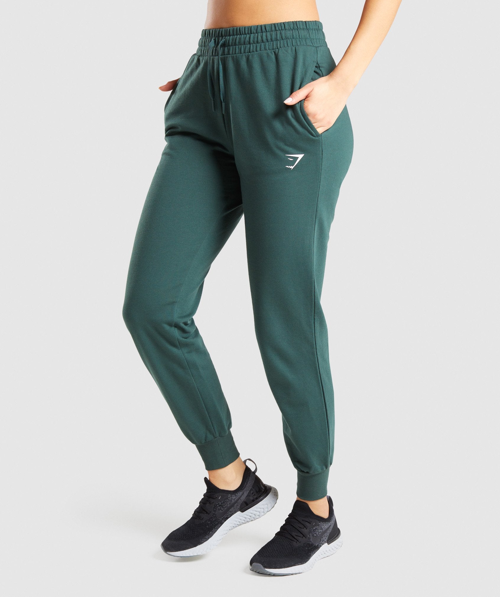 Buy Gymshark women sportswear fit pull on training track pants light green  Online