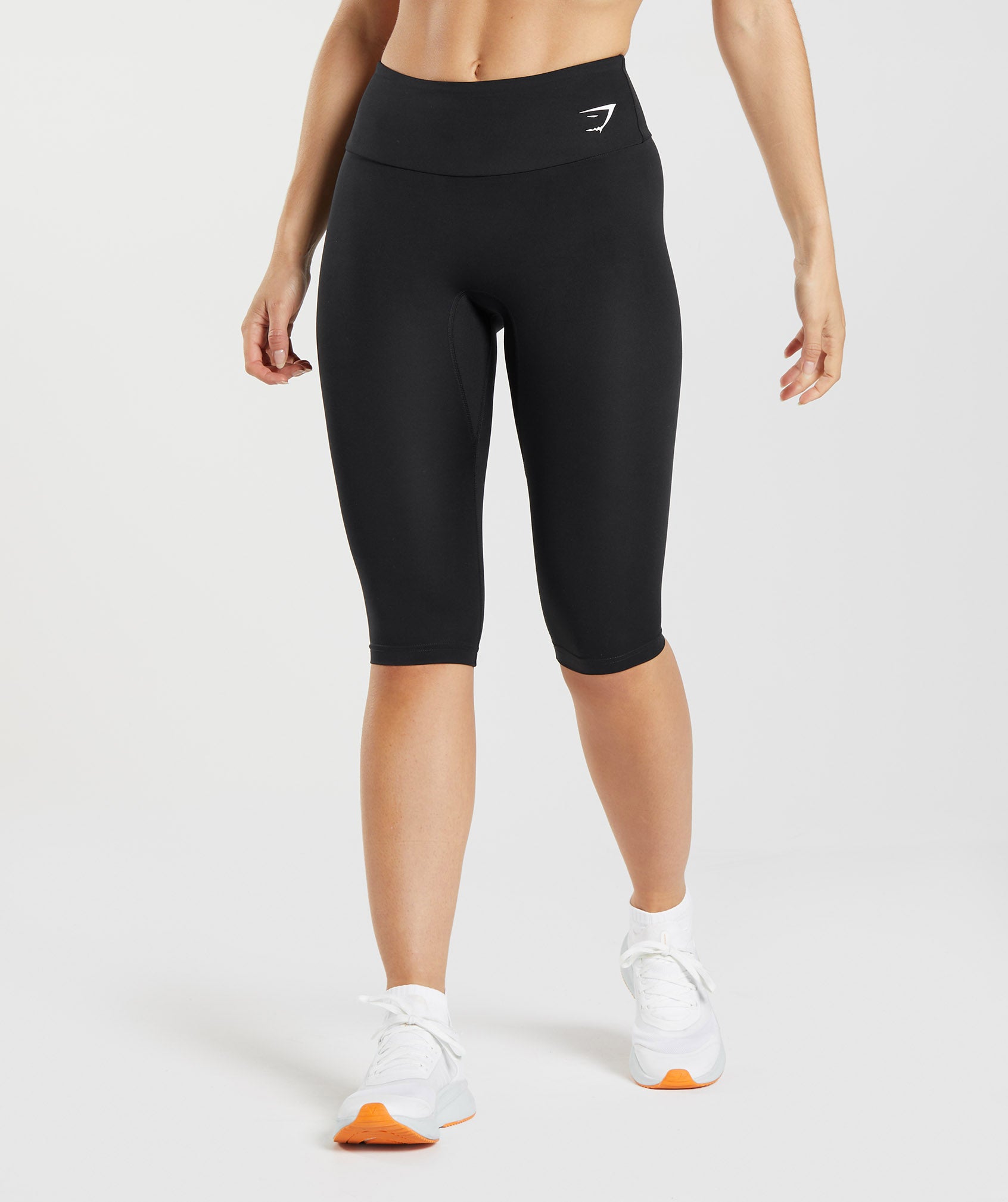 Ladies Cropped Leggings Knee Length Black Leggings for Girls Workout Gym Cropped  Leggings Shorts Stretchy High Waisted Capris Pants Sports Running Fitness  Joggers Half Length Trousers Bottoms : : Fashion