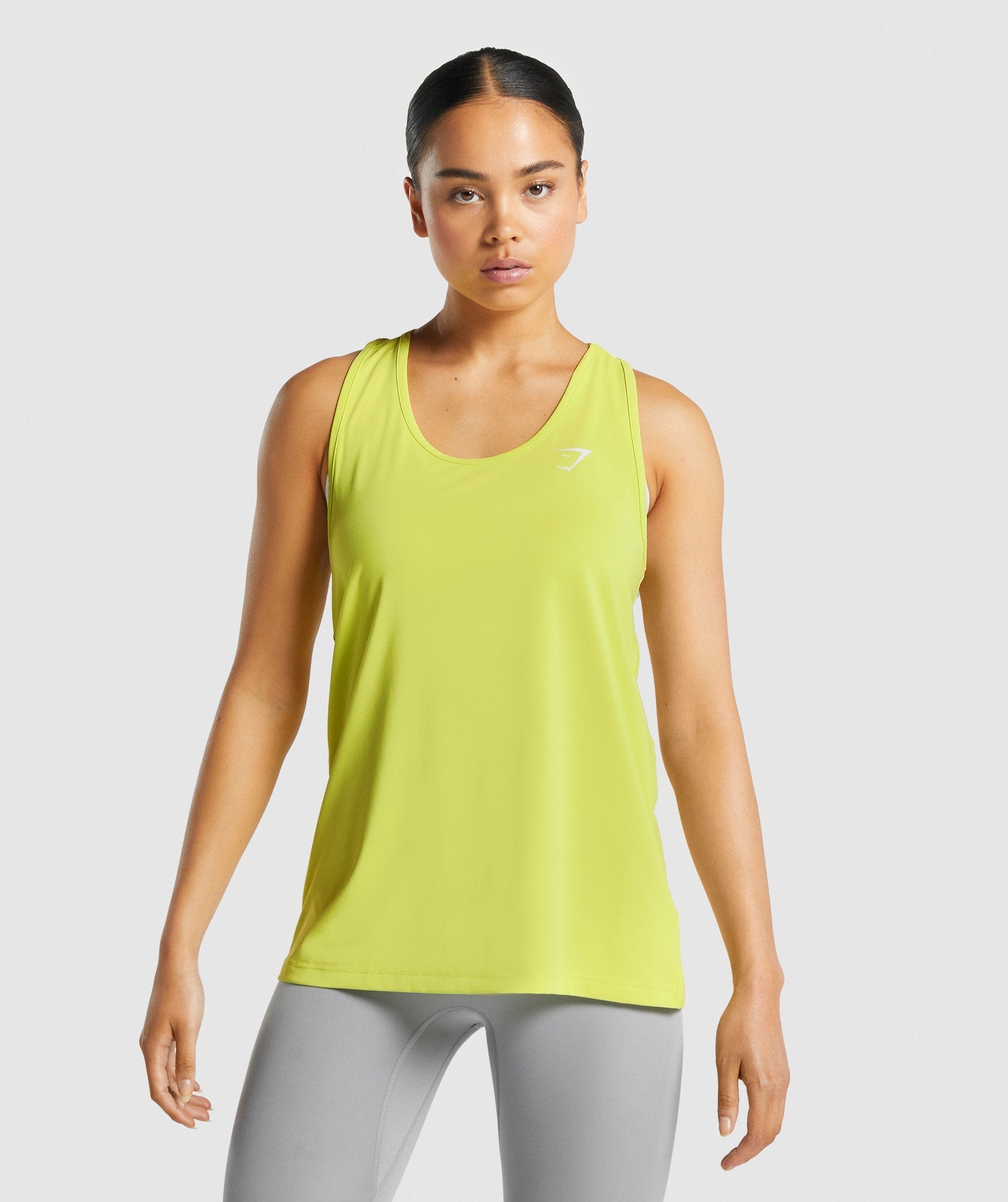 GYMSHARK Women's Girls New Yellow Tank Top Vest Gym Training Wear