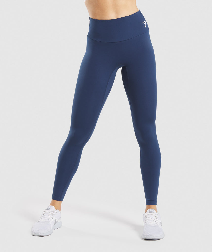 navy workout tights