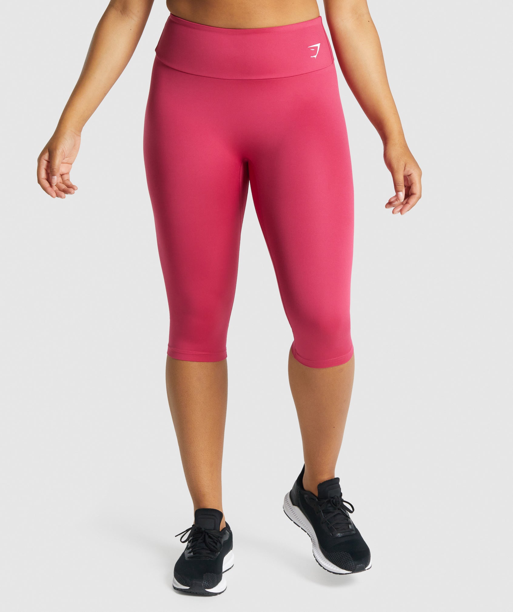 Fabletics Ultra Cool Pink Cropped Leggings Size Small