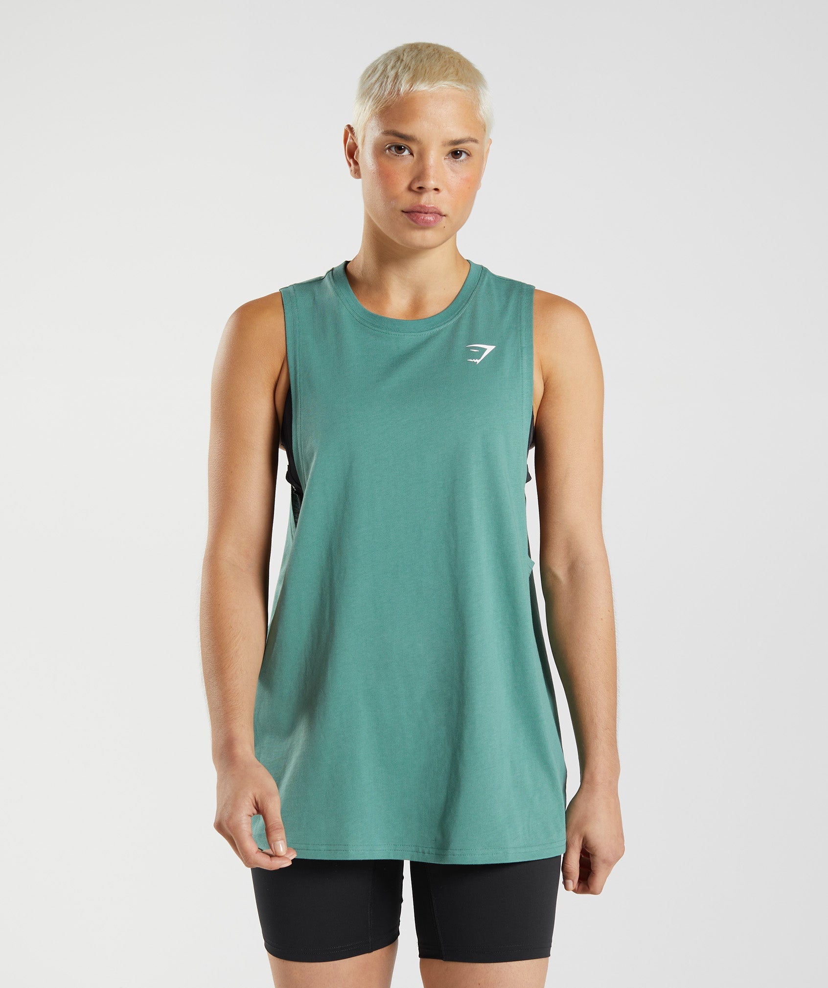 Gymshark Legacy Drop Arm Tank - Aqua Green