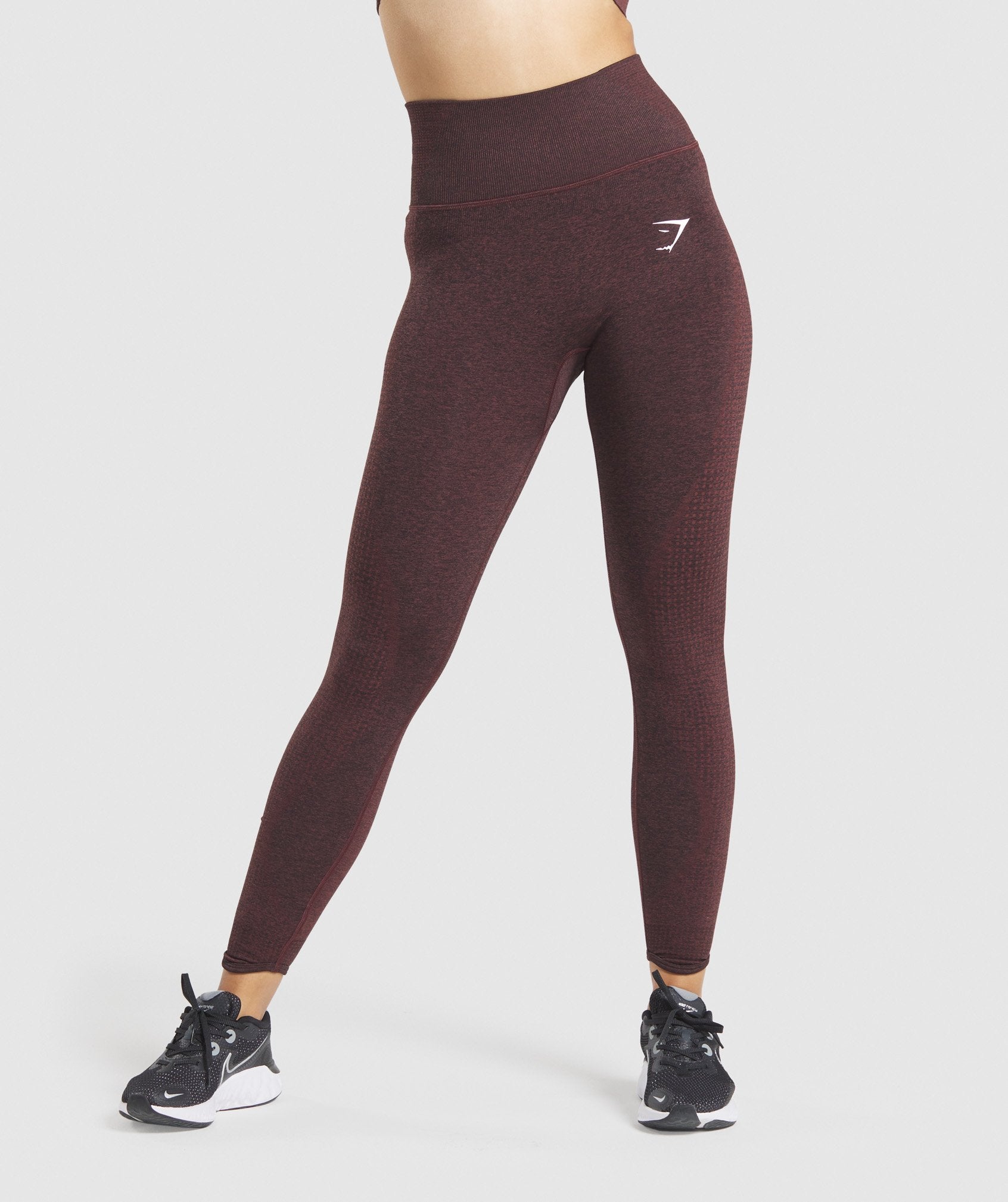 gymshark vital seamless 2.0 leggings in cherry brown - Depop
