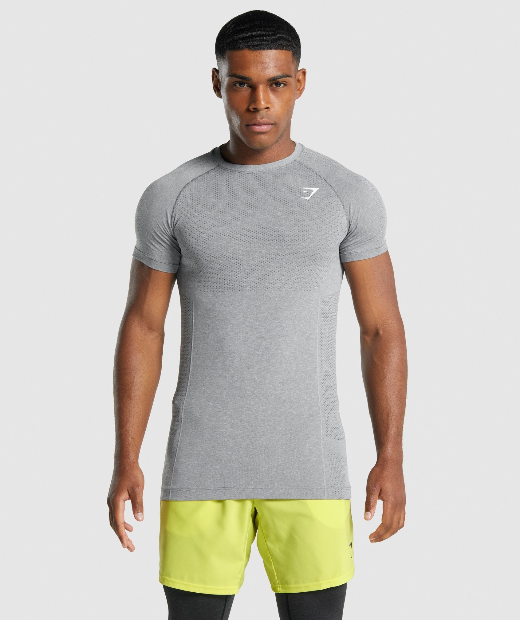 Gymshark Men's Muscle Tank Top Logo Shirt Gray Size: S