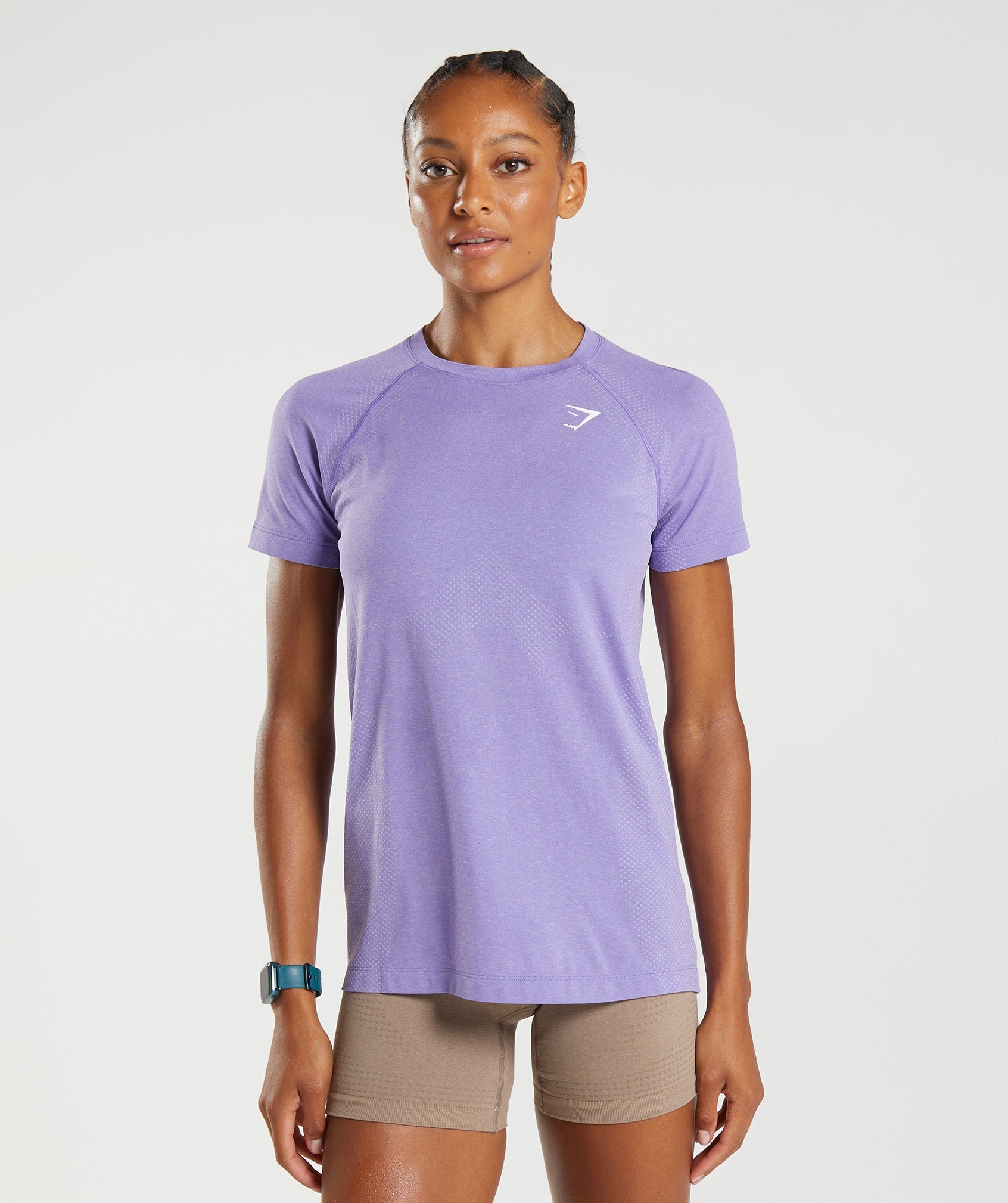 Gymshark Vital Seamless 2.0 Light T-Shirt - Digital Violet Marl