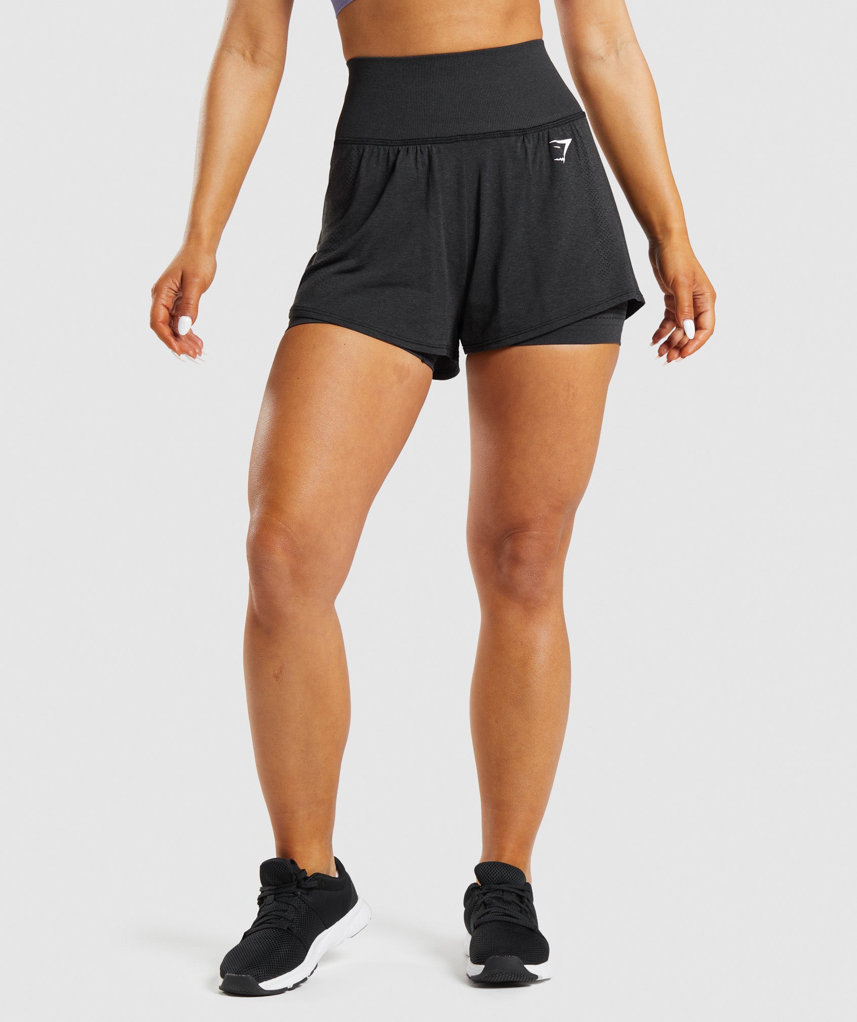 Gymshark, Shorts, Gymshark Adapt Camo Seamless Shorts Gym Workout Fitness  Black Gray Active