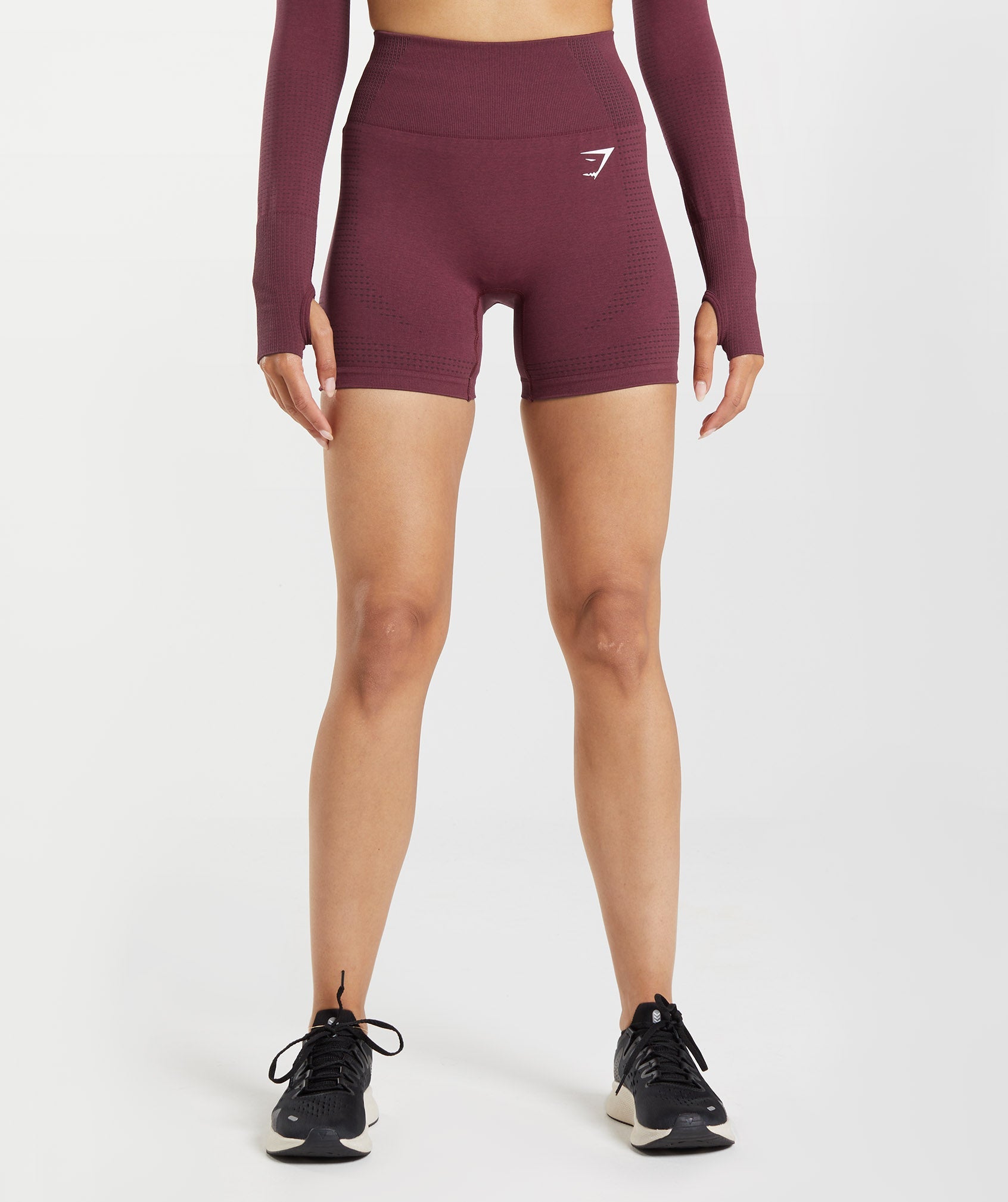 EVERYTHING MUST GO Gymshark ADAPT OMBRE SEAMLESS - Cycling Shorts - Women's  - burgundy marl/burgundy - Private Sport Shop