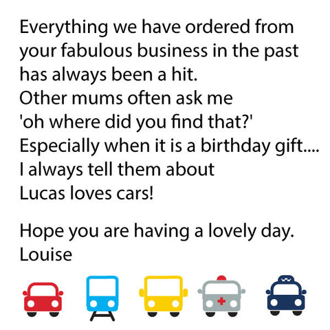Review of Lucas loves cars