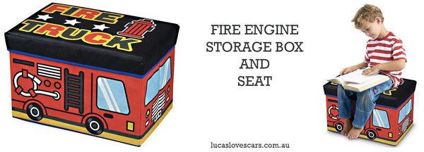 Fire Truck Storage Seat | Lucas loves cars