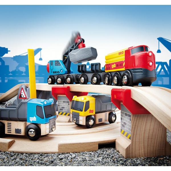 brio rail & road loading set