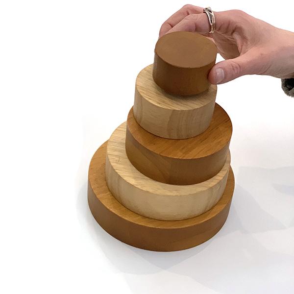 wooden nesting bowls toy