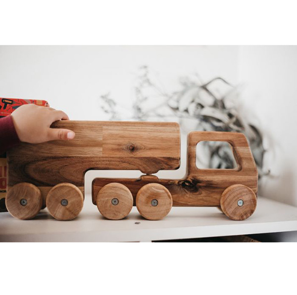 wooden truck with blocks