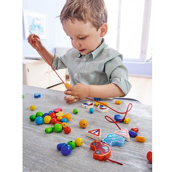 stringing beads for toddlers