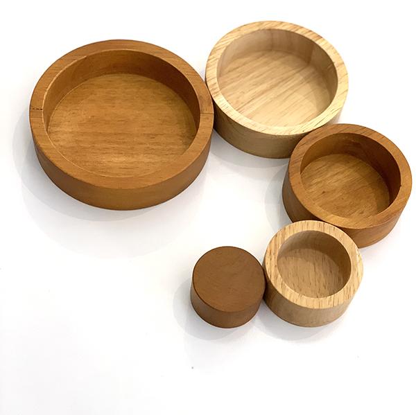 wooden nesting bowls toy