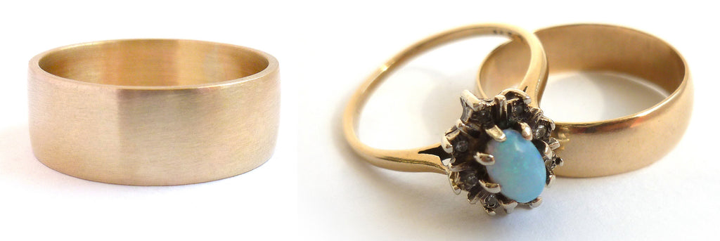 Turn old jewellery into something new, remodel, upcycle wedding engagement ring