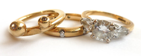 Remodel, remodelling or upcycle your old wedding engagement rings