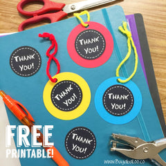 Bugabaloo How To: Free Printable Chalkboard Thank You Tags