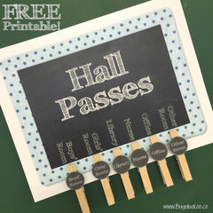 Bugabaloo How To: Free Printable Hall Pass Sign