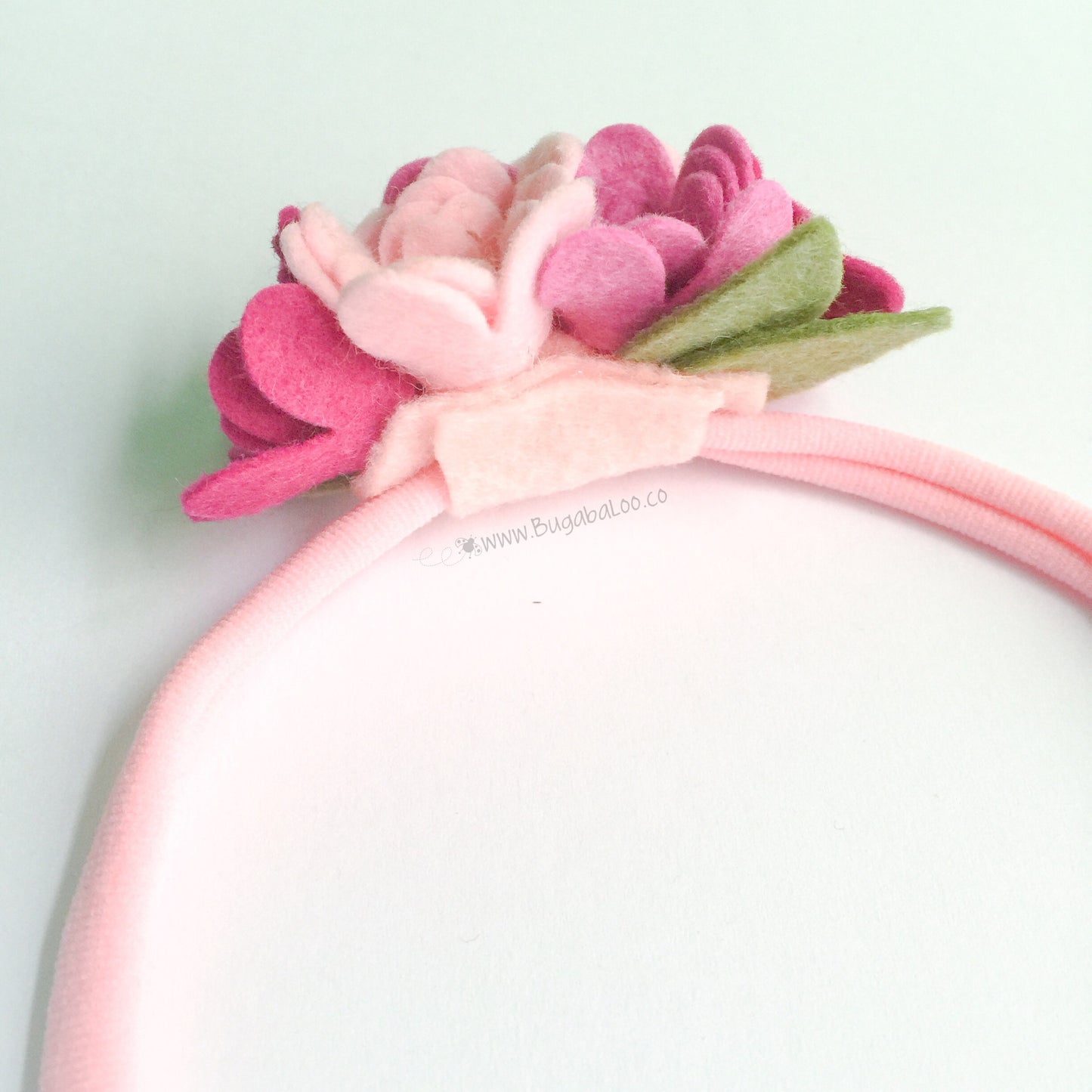 Felt Flower Headband - Pink Cluster Felt Flower Crown