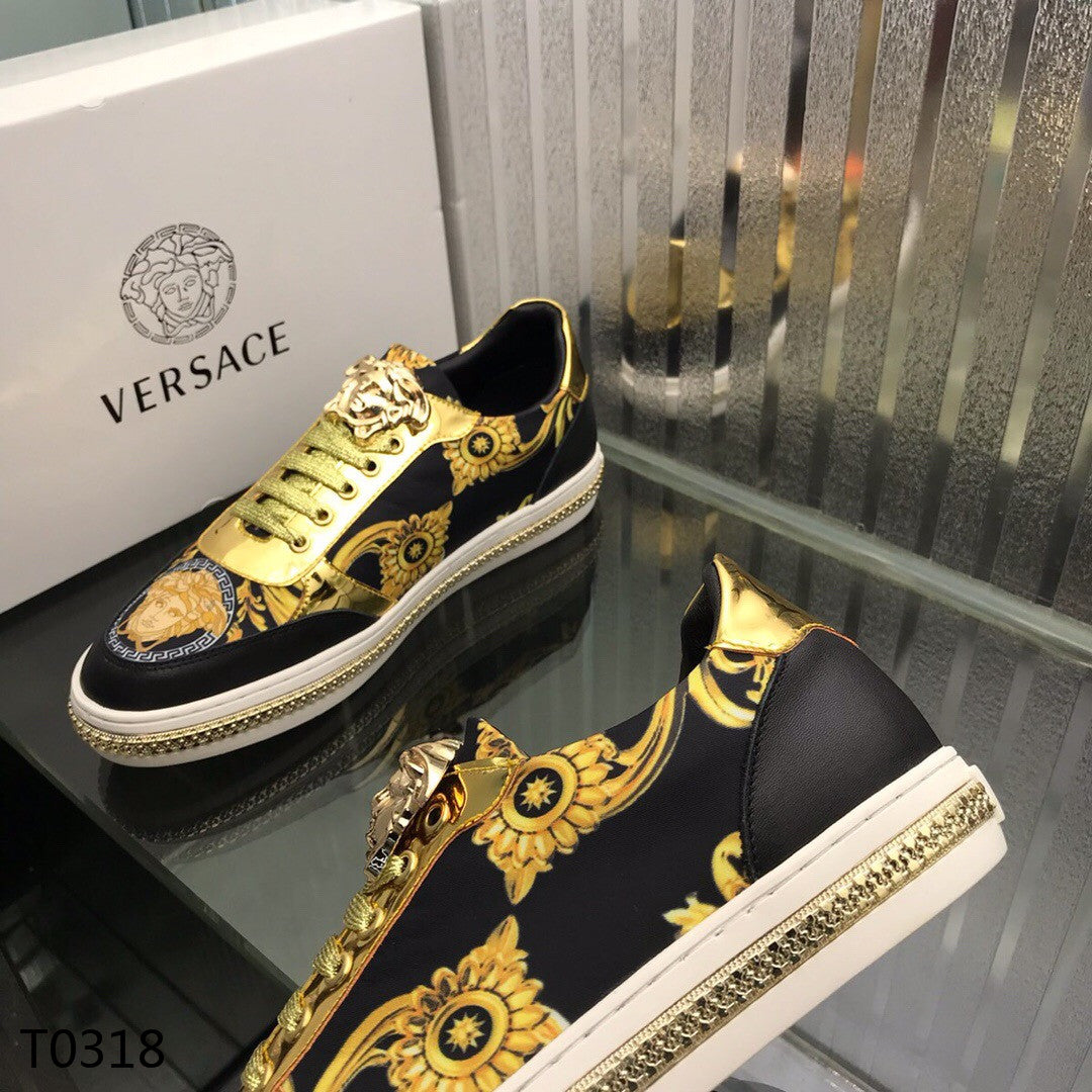 versace gold medusa shoes