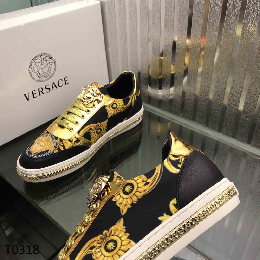 versace sneakers gold medusa