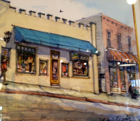 wild blue yonder eureka springs store front illustration