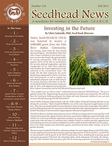 seedhead news number 110 fall 2011
