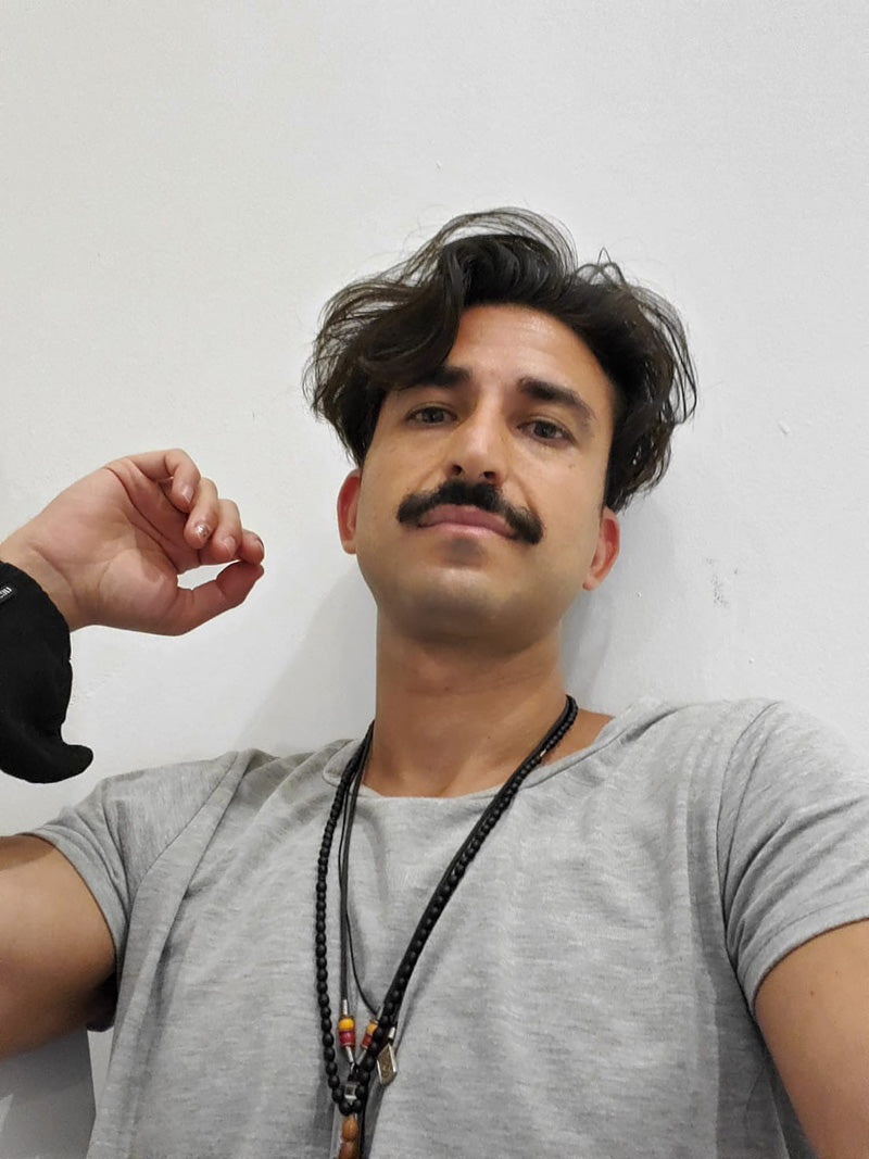 man with mustache
