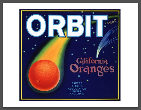 Image showing Orbit Oranges print with extra margins