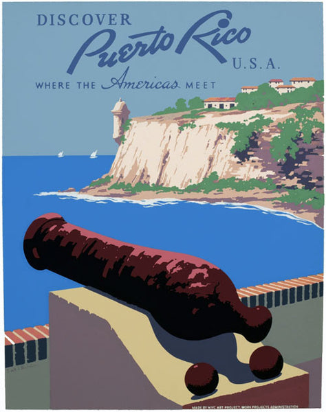 Puerto Rico Vintage World Travel Art Poster Print