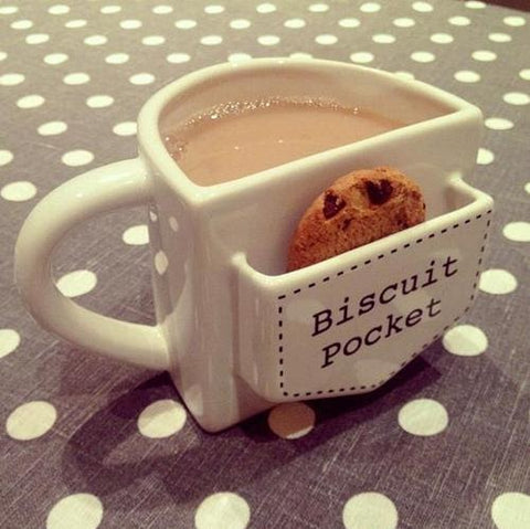 cute hot chocolate and biscuit | via Tumblr on We Heart It
