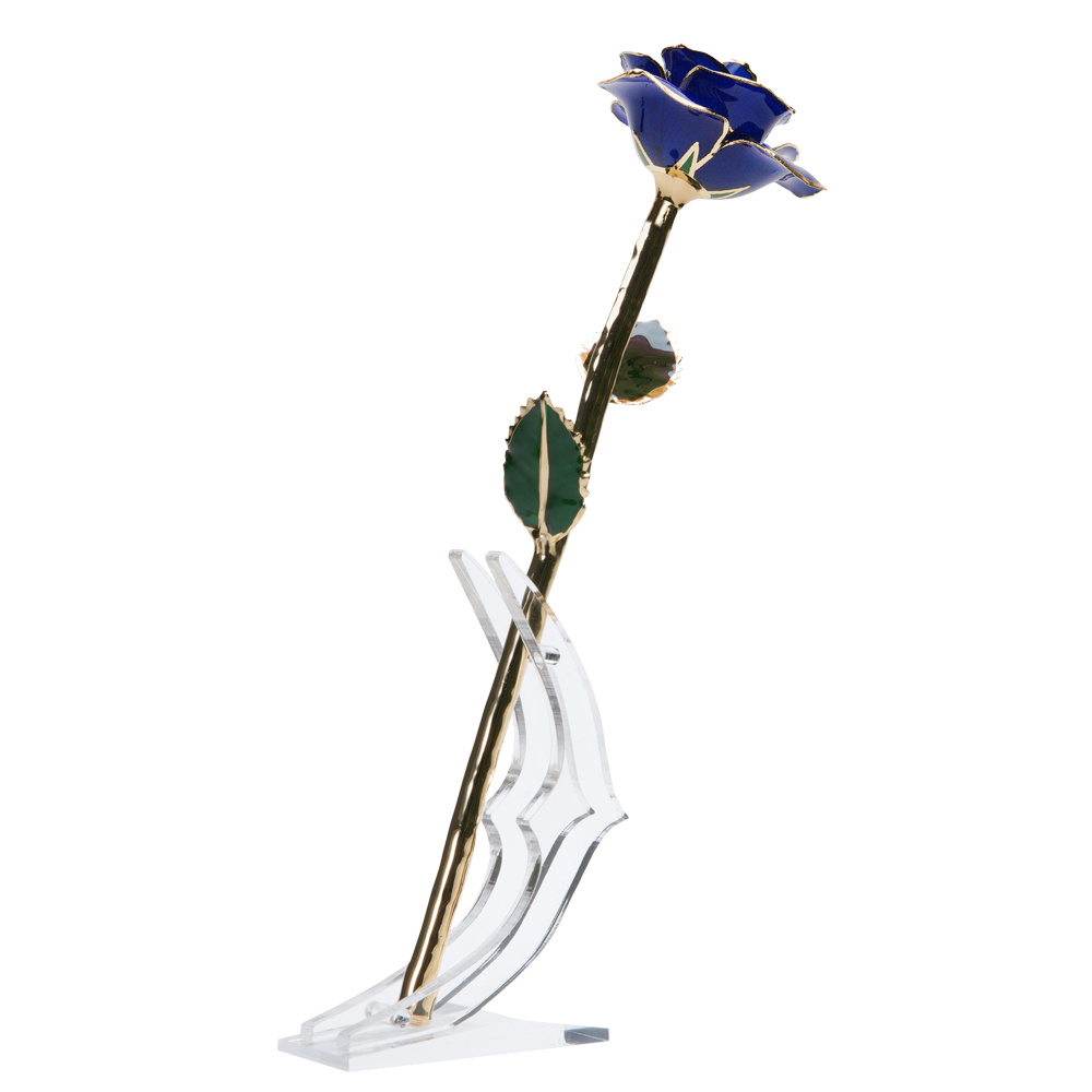 24K Gold Dipped Rose – Royal Blue