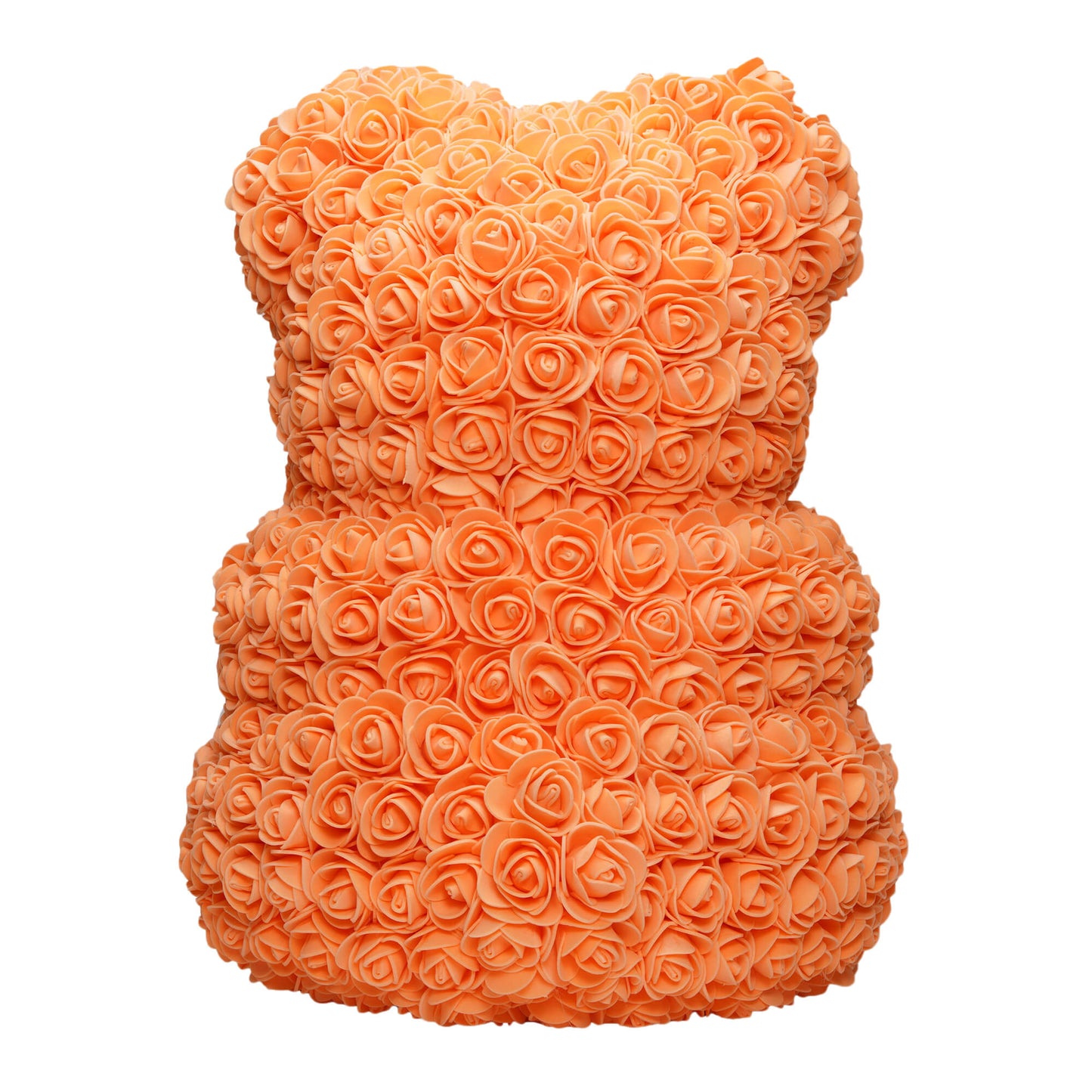 Medium Orange Rose Bear Back