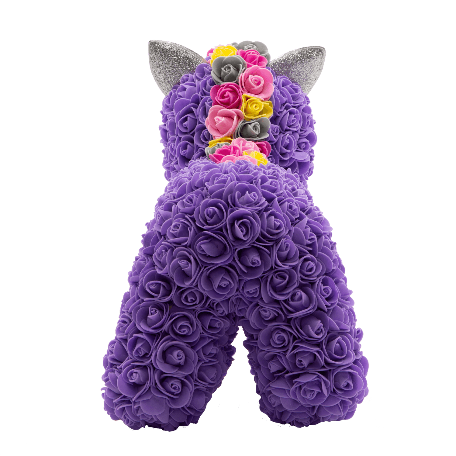 Purple Rose Unicorn Back