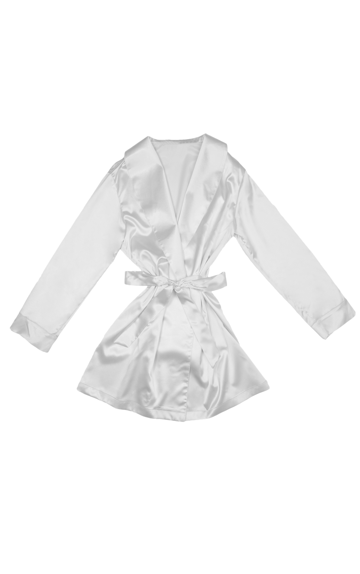 Satin Robe - White