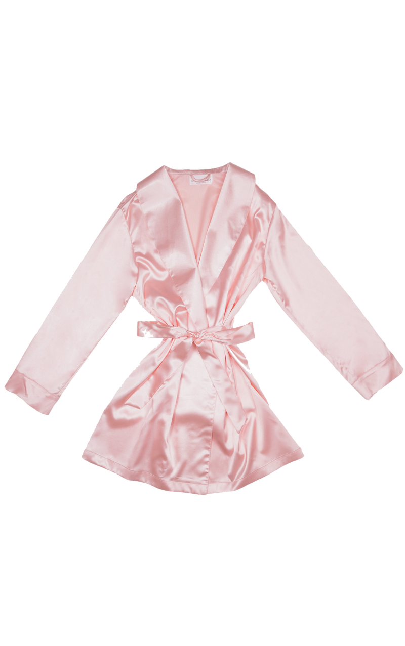 Satin Robe - Pink