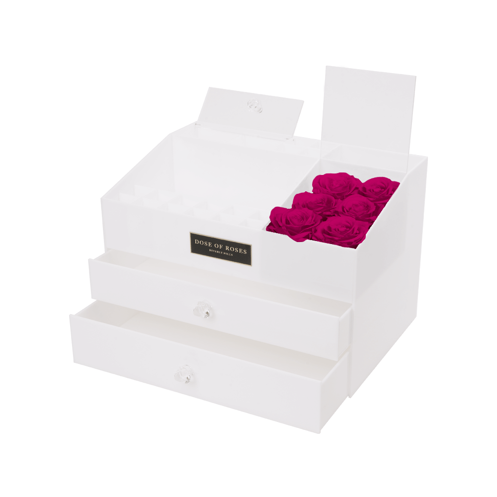 Magenta Rose Makeup Box