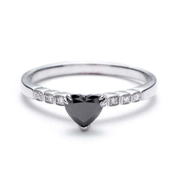 diamond heart promise ring steal her heart all over again with our ...