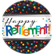 10.5" OFFICIALLY RETIRED PAPER PLATES 8CT