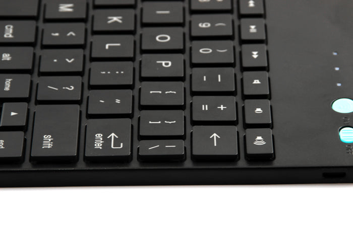 The detail of The Detachable White Shark Keyboard Case Stand for Apple iPad from JSXL Technology