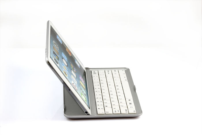 Side View of combination of iPad Mini with 3 in 1 keyboard case