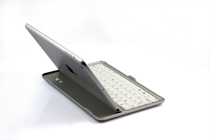 Back View of combination of iPad Mini with 3 in 1 keyboard case