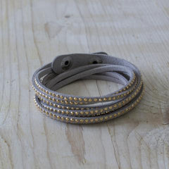 Godetia Silver Two Wrap Bracelet