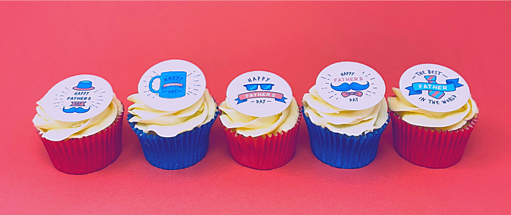 Happy Father's Day cupcake toppers