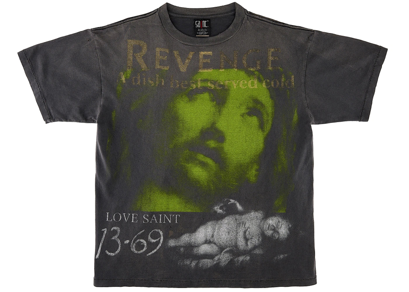 Saint Mxxxxxx x BerBerJin x GReeeeN Revenge Tee Vintage Black